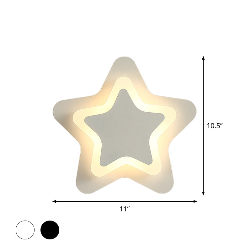 Skorter | ScandinavianStar - Scandinavian LED Wall Lamp in Black/White with Acrylic Lamp