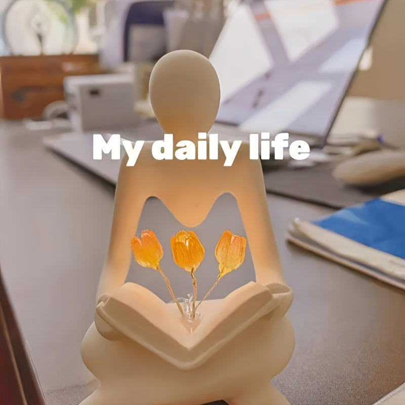 Skorter | ArtTulip - Abstract Tulip Night Lamp made of Art Resin