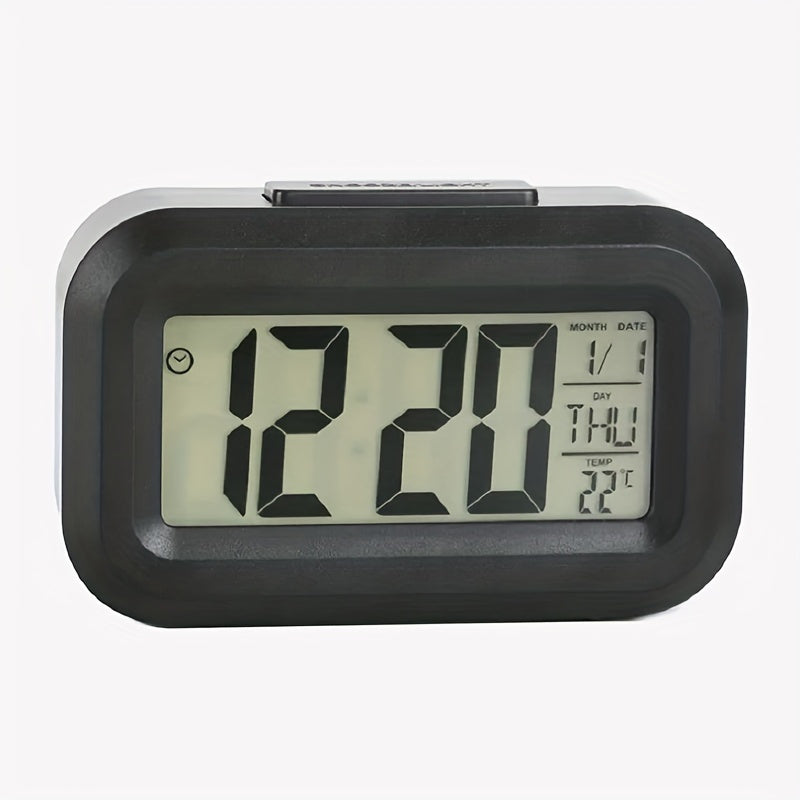 Skorter | SilentTime - Silent LED Alarm Clock with Date and Temperature Display