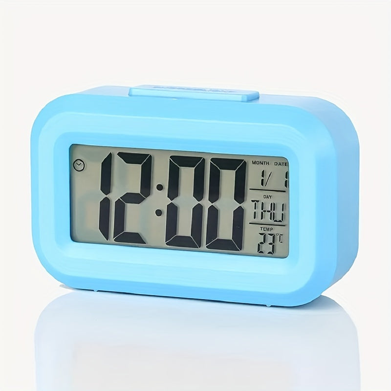 Skorter | SilentTime - Silent LED Alarm Clock with Date and Temperature Display
