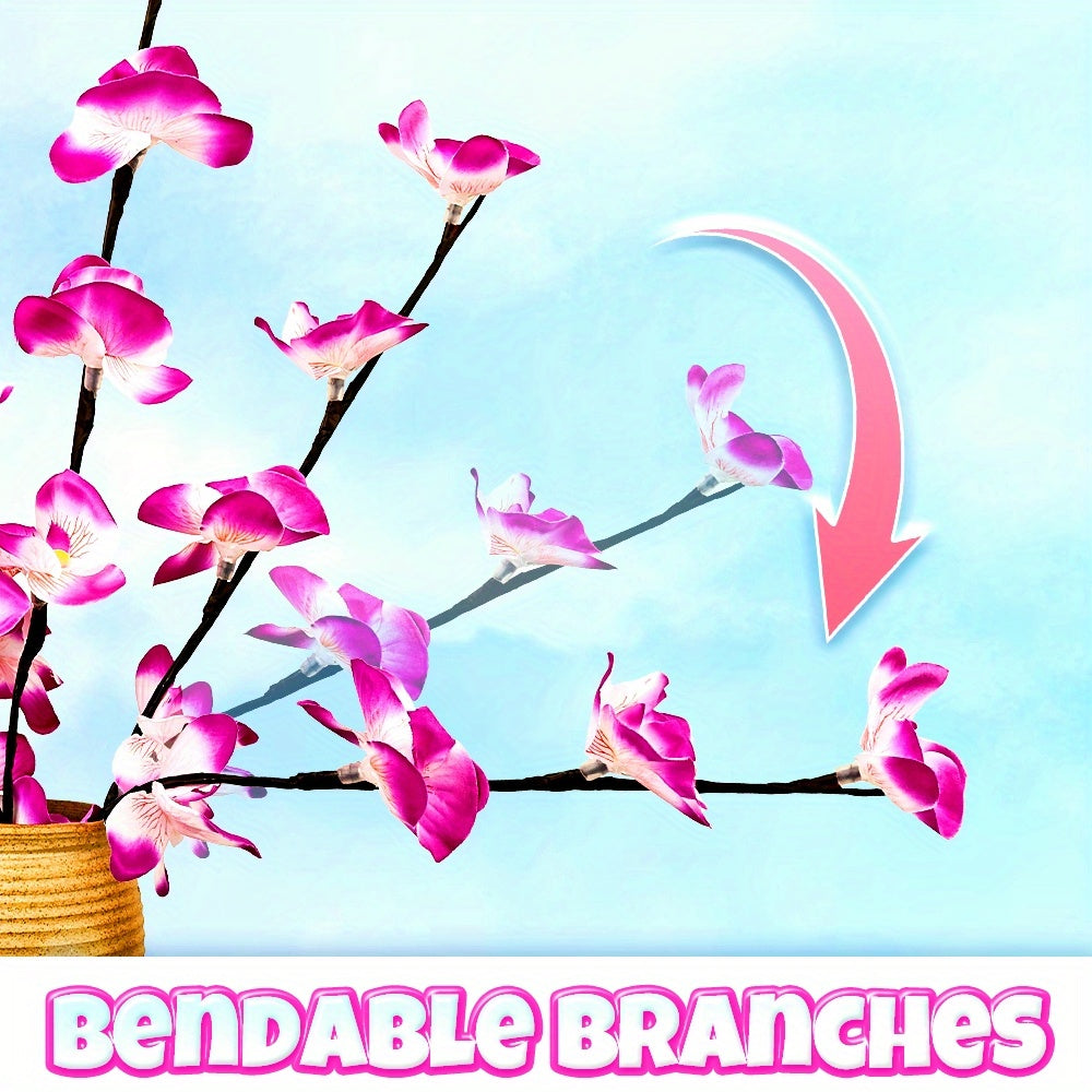 Skorter | OrchidGlow - Phalaenopsis Orchid with 20 LEDs for Indoor Decoration