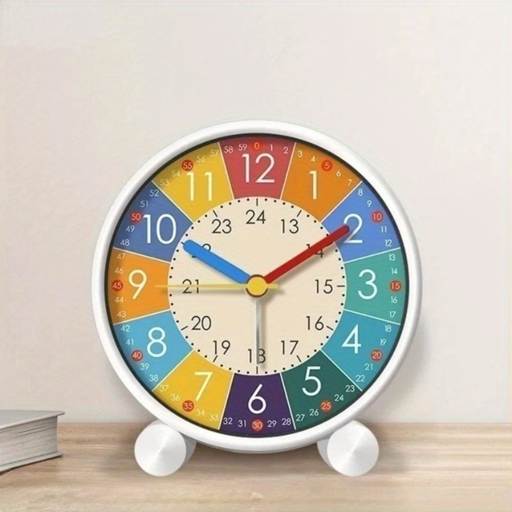 Skorter | RainbowClock - Silent Rainbow Clock with Colorful Numbers