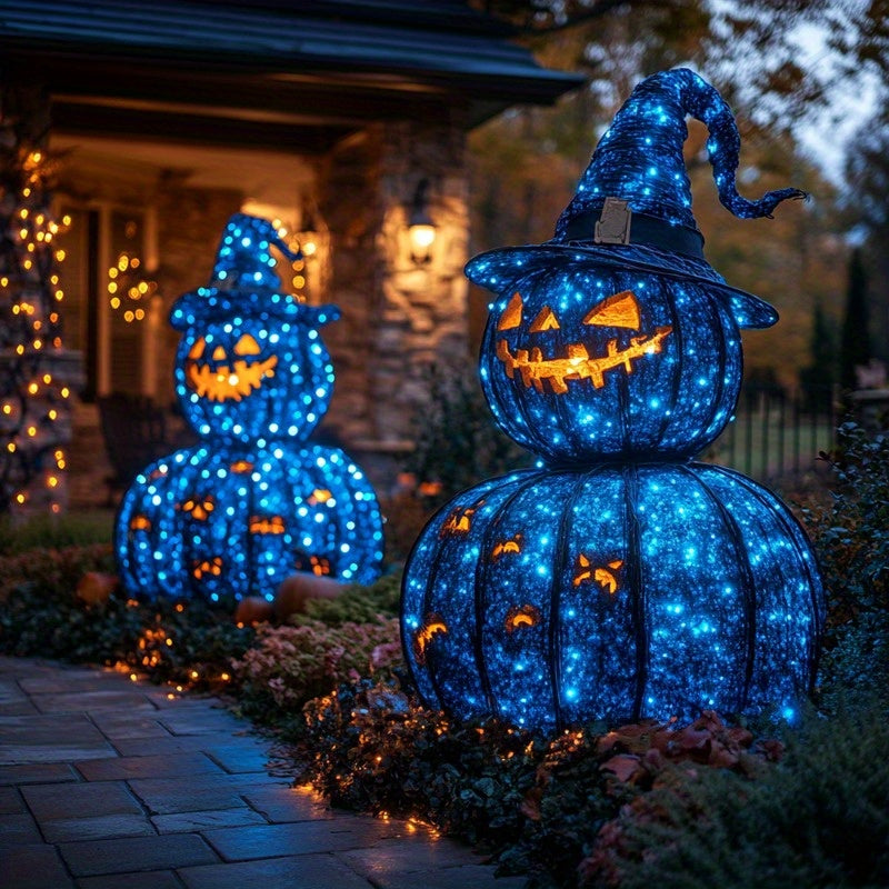 Skorter | SolarGlow - Blue solar light string, dimmable outdoor light chain
