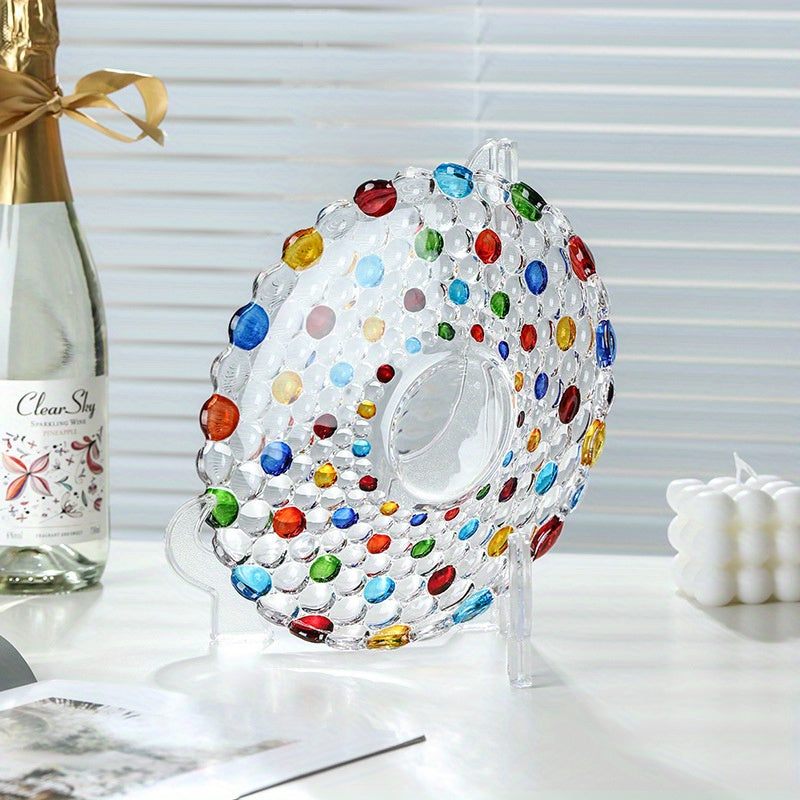 Skorter | BohoServe-Poledott Bowl - Colorful Glass Fruit Bowl for Home & Kitchen