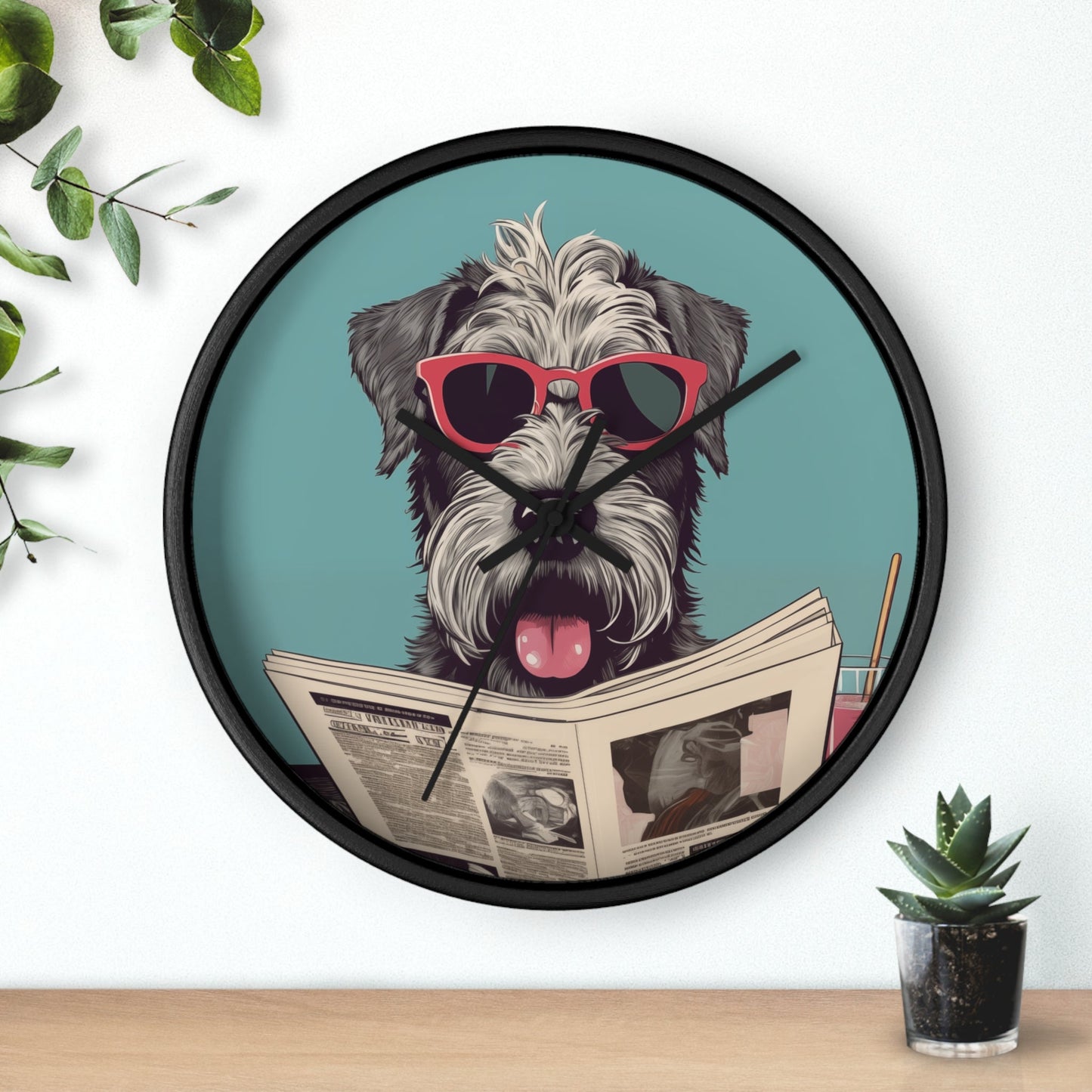 Skorter | Reading Newspaper Wall clock