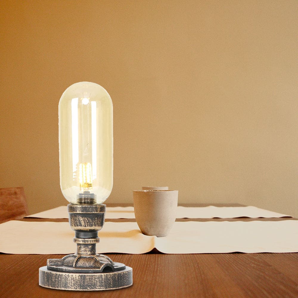 Skorter | RoboGlow - Modern Table Lamp with Industrial Design and Metal Pipe