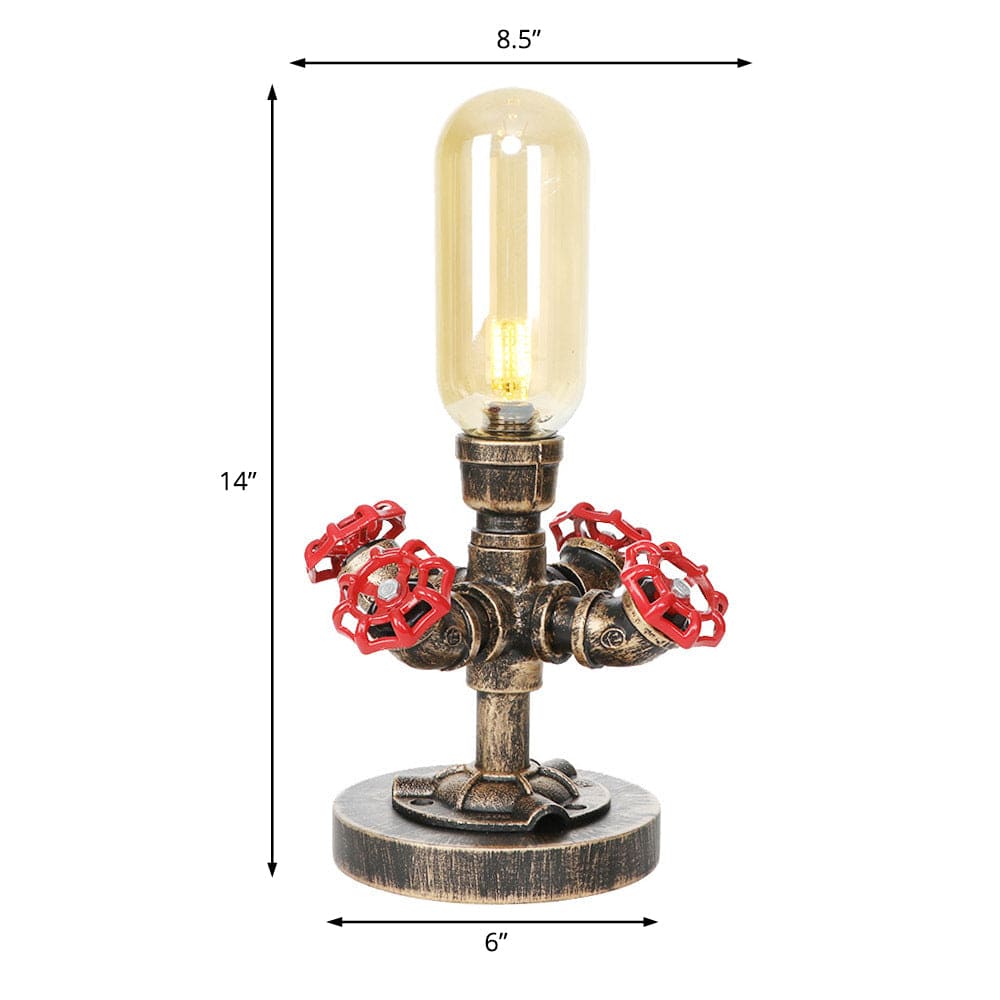 Skorter | RoboGlow - Modern Table Lamp with Industrial Design and Metal Pipe