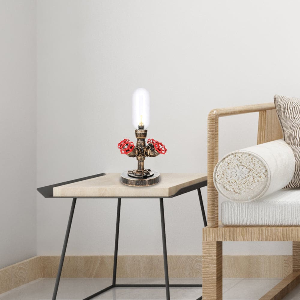 Skorter | RoboGlow - Modern Table Lamp with Industrial Design and Metal Pipe