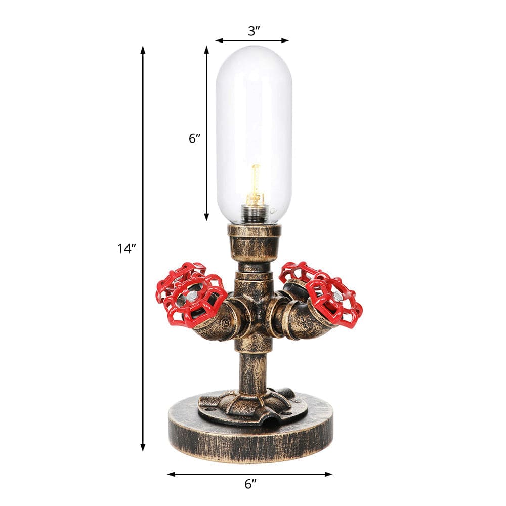 Skorter | RoboGlow - Modern Table Lamp with Industrial Design and Metal Pipe