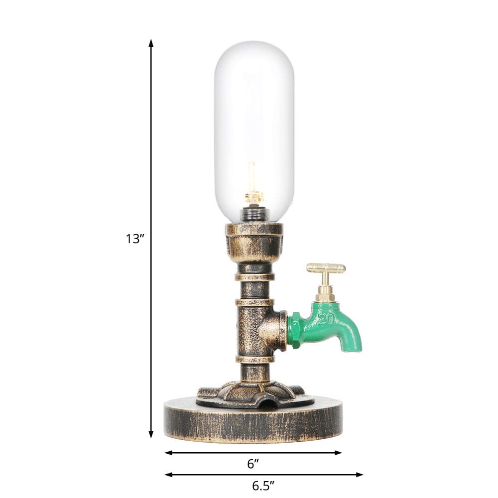 Skorter | RoboGlow - Modern Table Lamp with Industrial Design and Metal Pipe