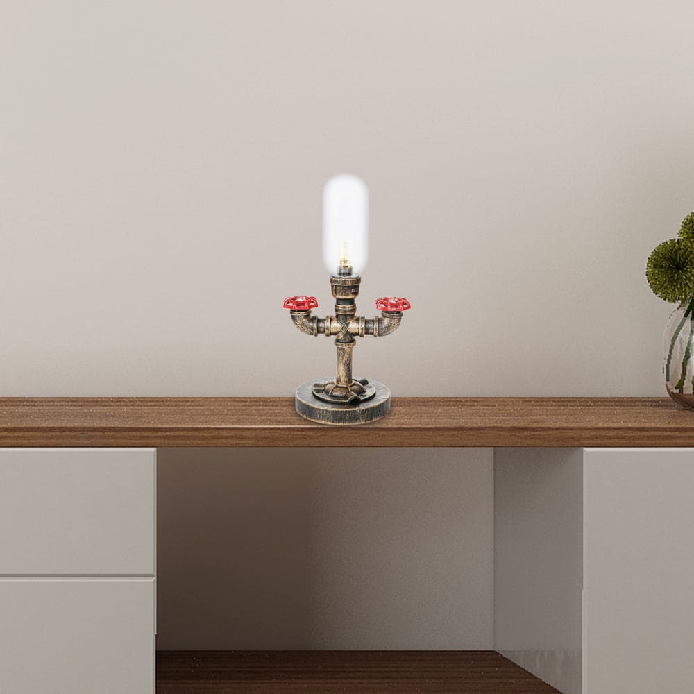 Skorter | RoboGlow - Modern Table Lamp with Industrial Design and Metal Pipe