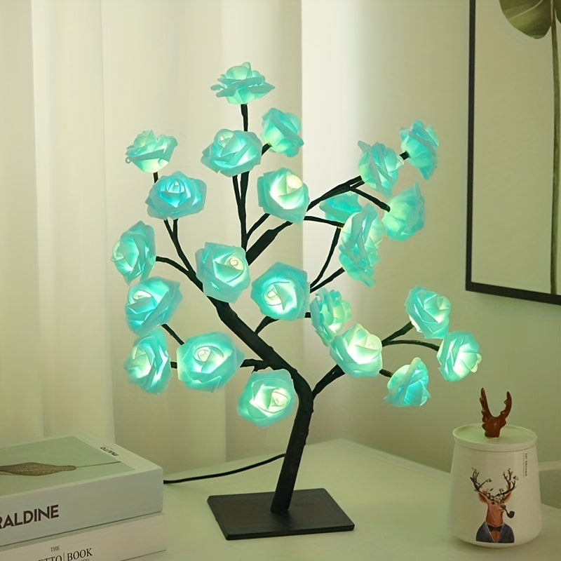 Skorter | RozenLight - LED Flower Table Lamp with USB, Mood Light