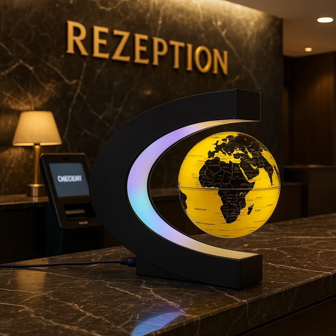 Skorter | AstroGlobe LED World Globe – Floating Globe Lamp with Magnetic Suspension