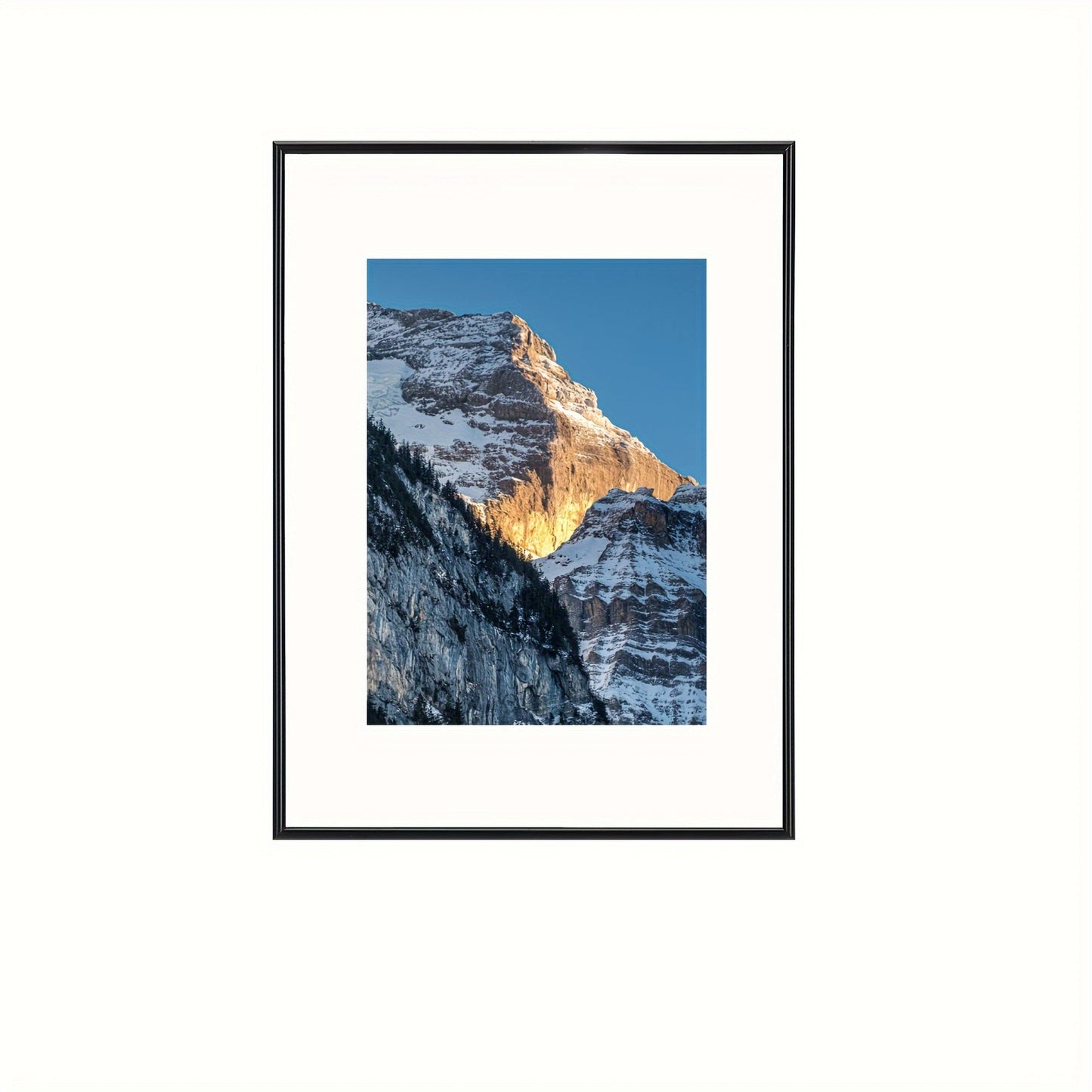 Skorter | 1 pc Photo frame - Photo frame for Wall and Table decoration, Perfect for Art, Birthdays and Home decoration, Black, Elongated