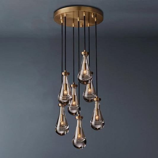 18" Diameter Raindrop Round Chandelier - SKØRTER