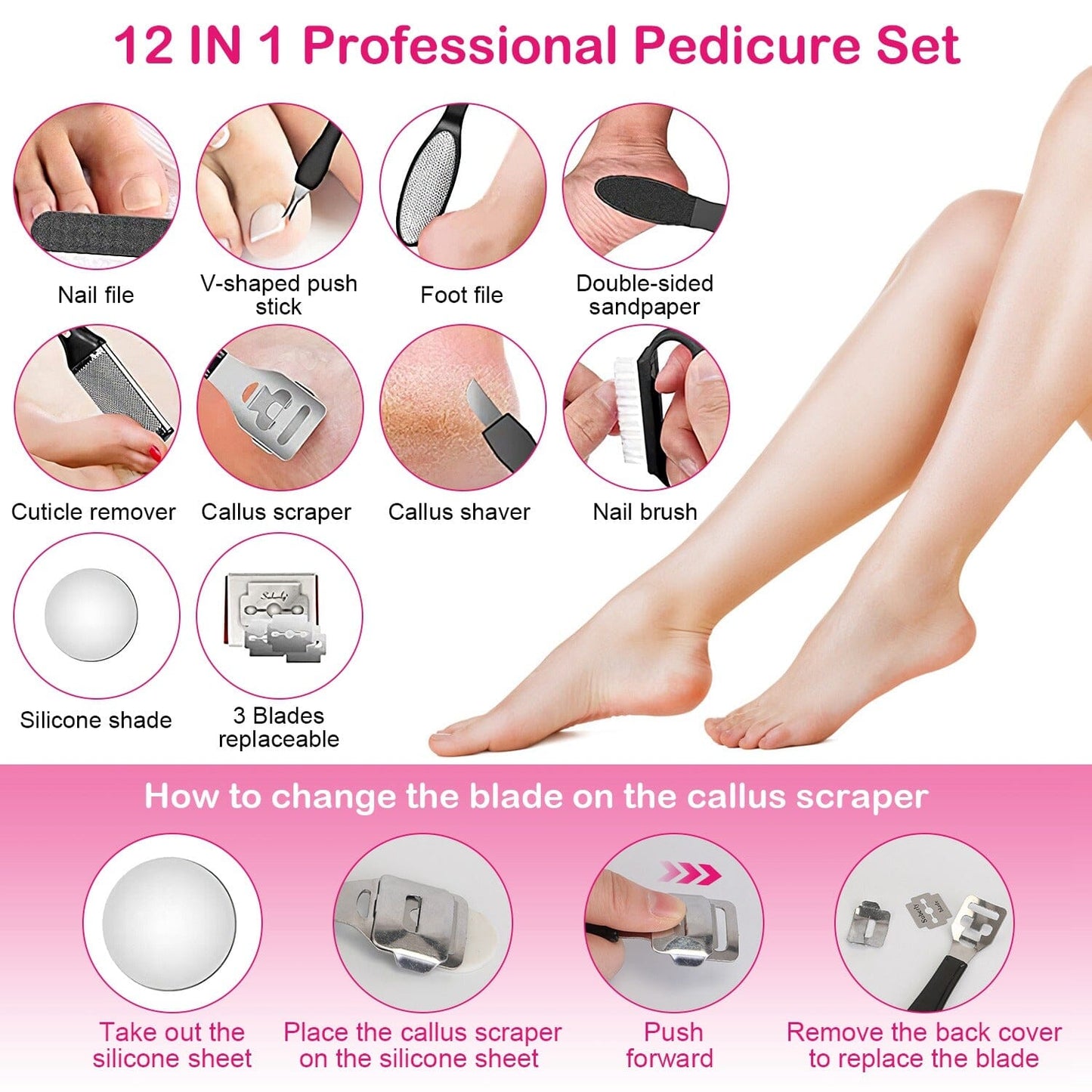 Skorter | 18-in-1 Electric Foot Callus Remover Tool