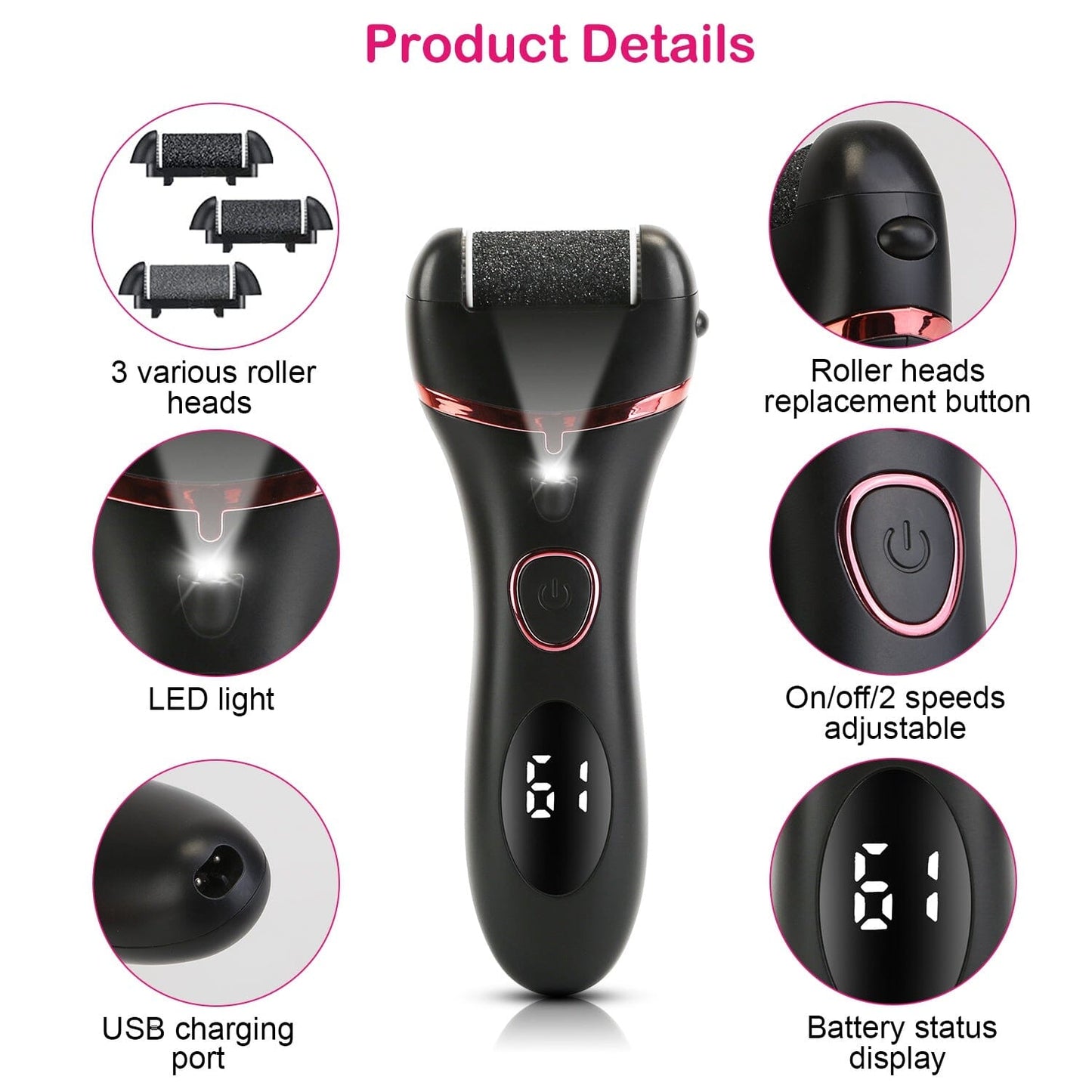 Skorter | 18-in-1 Electric Foot Callus Remover Tool