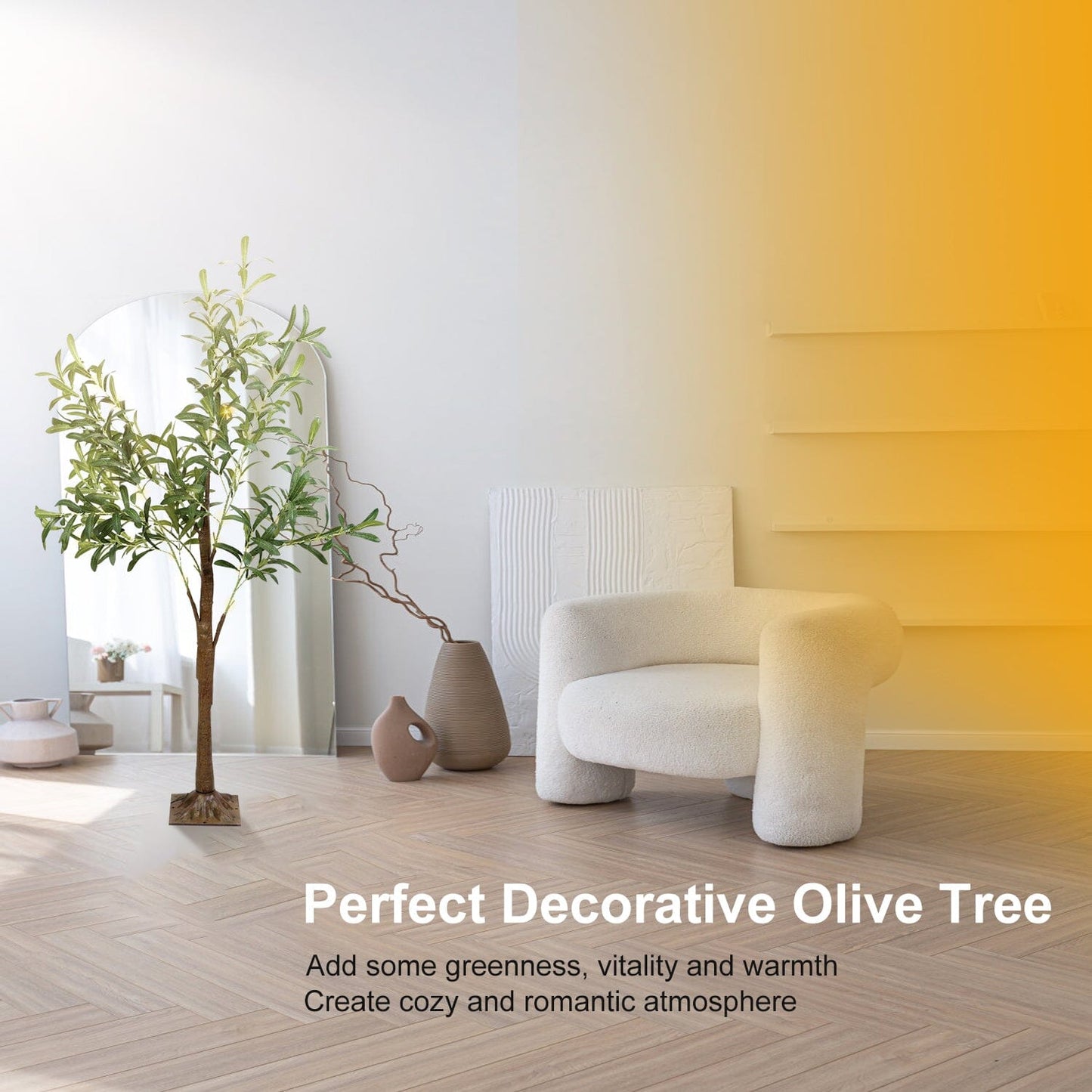 Skorter | 180-piece LED pearl lamp olive tree with warm light with remote control 8 light modes 10 adjustable brightness