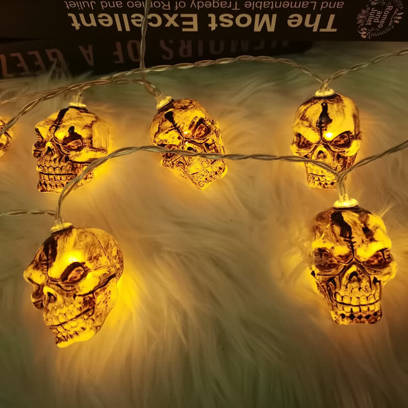 Skorter | Halloween Horror Skeleton 10/20/30/40 Light LED Party Ambient Decoration Plastic Light String