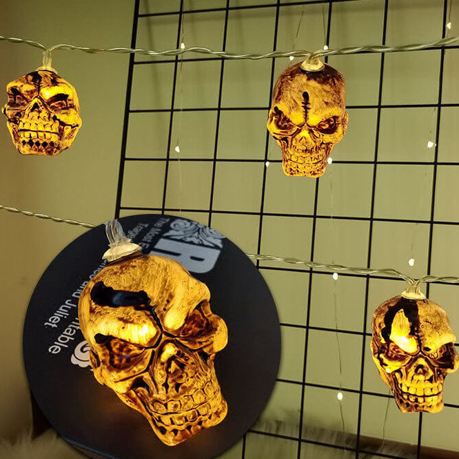 Skorter | Halloween Horror Skeleton 10/20/30/40 Light LED Party Ambient Decoration Plastic Light String