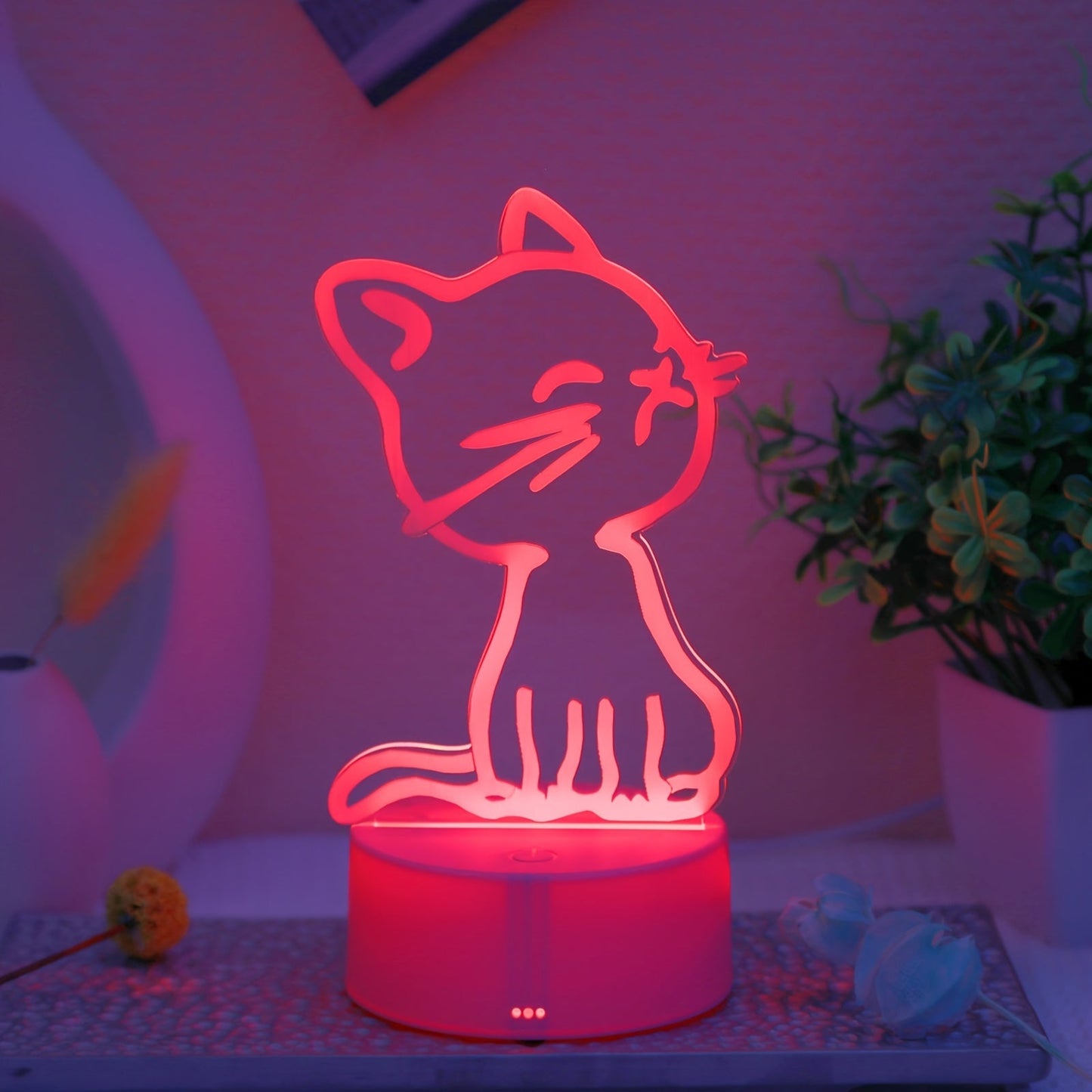 Skorter | GlowPaw - Touch-Controlled 3D Cat Night Light