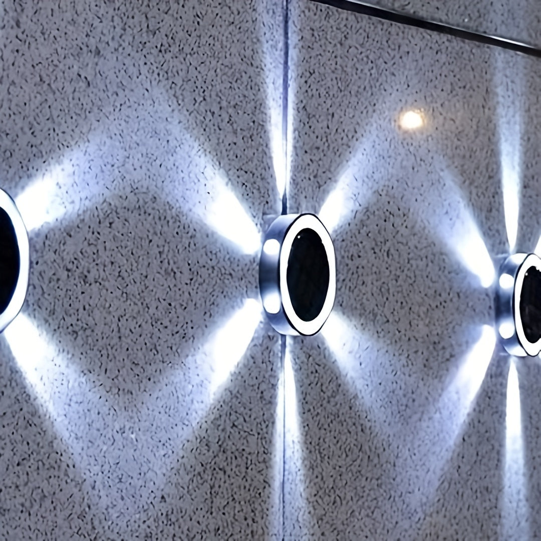 Skorter | SolarLicht - 6 LED Outdoor Lighting, Solar Energy Outdoor Lighting for Path, Garden and Patio