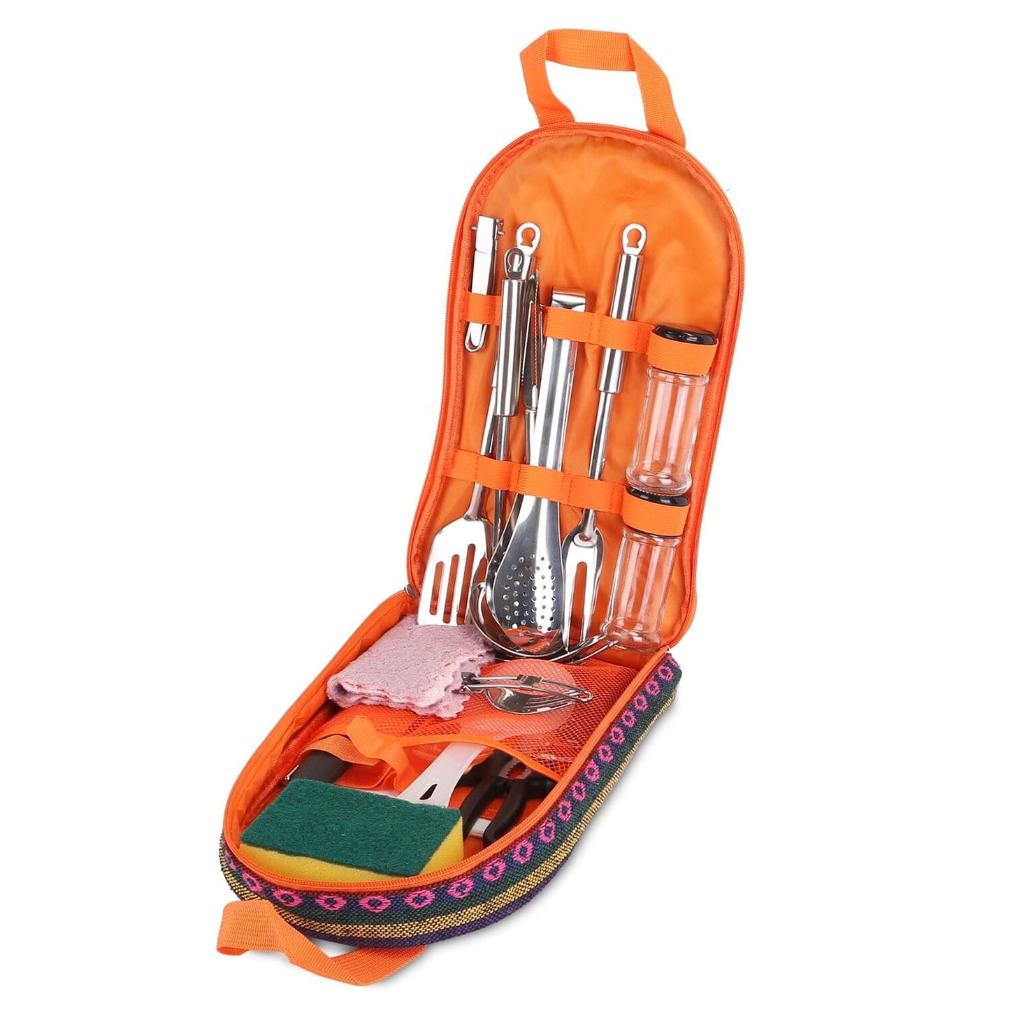 Skorter | 19-Piece: Camping Kitchen Utensil Set Portable Picnic Kitchen Equipment
