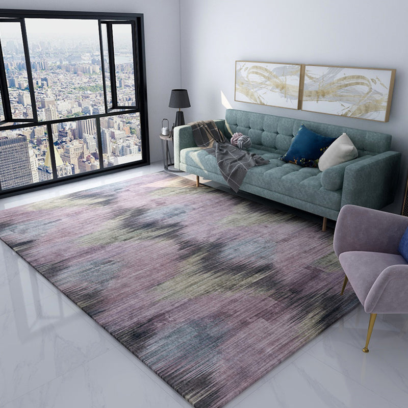 Skorter | Dark Cyberpunk Style Rug Polypropylene Tie Dye Printed Abstract Rug Non-Slip Back Washable Carpet for Room