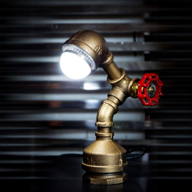Skorter | GlowBot - Unique Steampunk Robot Lamp with Brass Construction