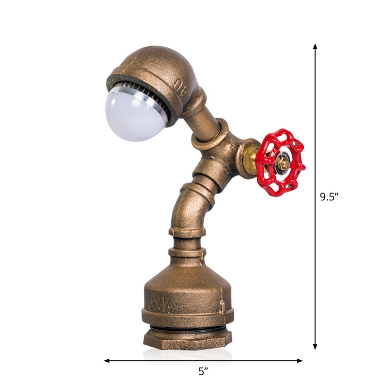 Skorter | GlowBot - Unique Steampunk Robot Lamp with Brass Construction