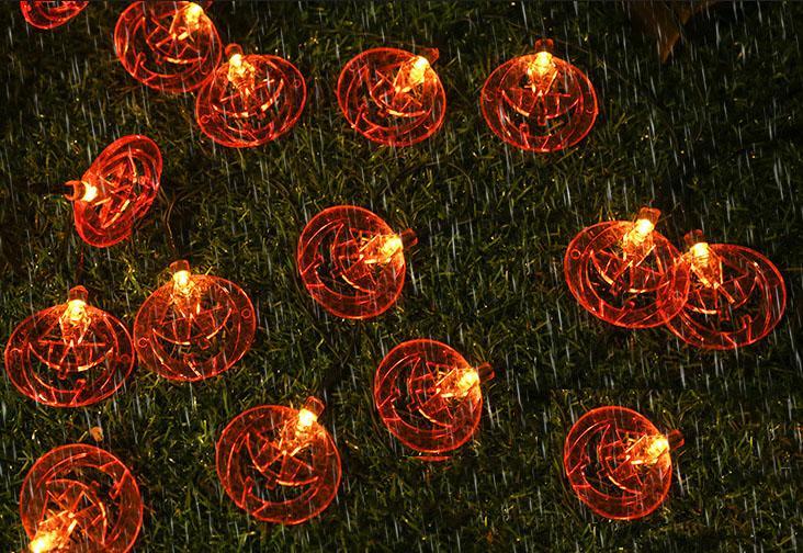 Skorter | Halloween Pumpkin 10/20 Light Battery Solar LED Light Decorative Plastic String Lights