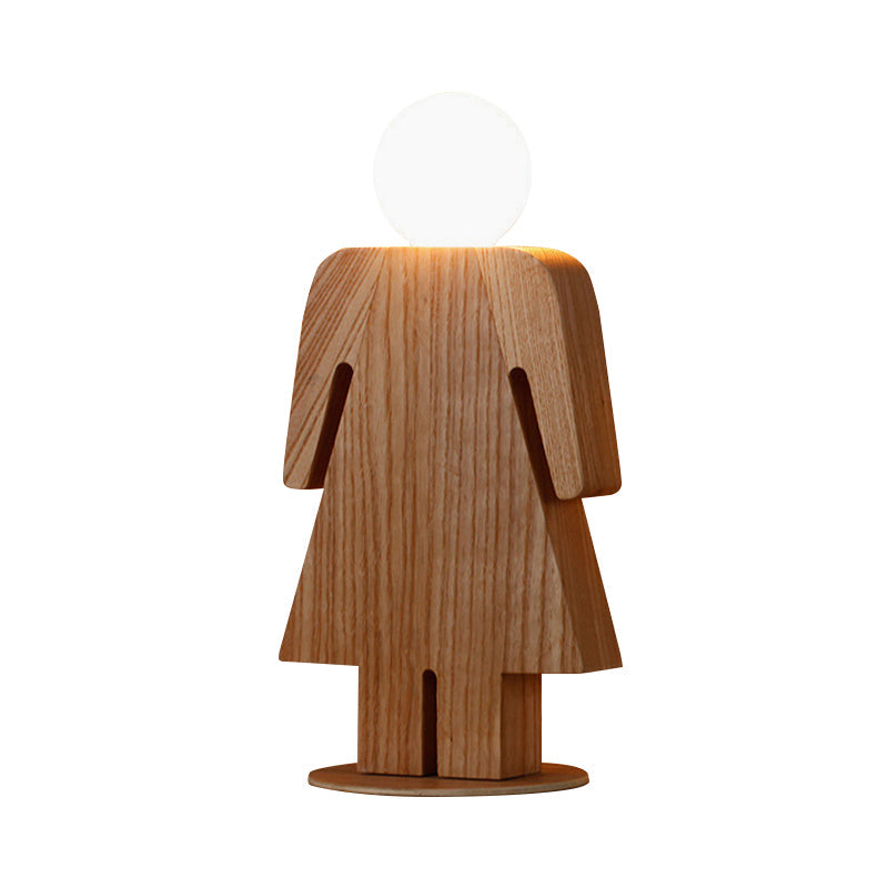 Skorter | WoodKid - Three Kids Desk Lamp with Modern Plug-in