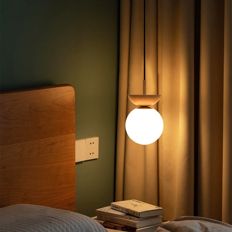 Skorter | Hikari Japanese LED Ceiling Light – Minimalist Wooden Frame Zen Lamp