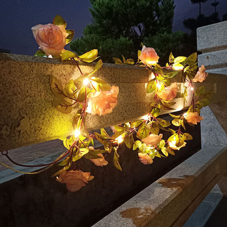 Skorter | Solar Outdoor waterproof shockproof Rose Outdoor LED string lights