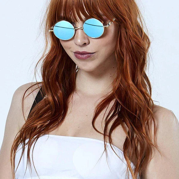 Skorter | Sunglasses Steampunk Round Lens Metal Frame Unisex Glasses