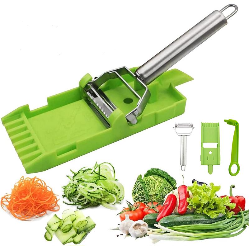 skorter | 2-In-1 Vegetable Cutter & Slicer, Multi Double Knife Peeler