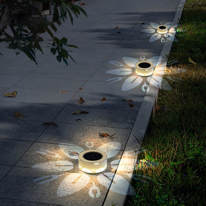 Skorter | Solar flower pattern LED outdoor wall terrace lawn decoration light