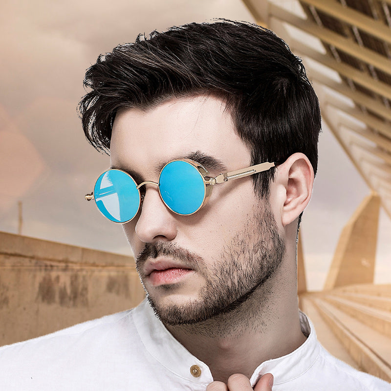 Skorter | Sunglasses Steampunk Round Lens Metal Frame Unisex Glasses