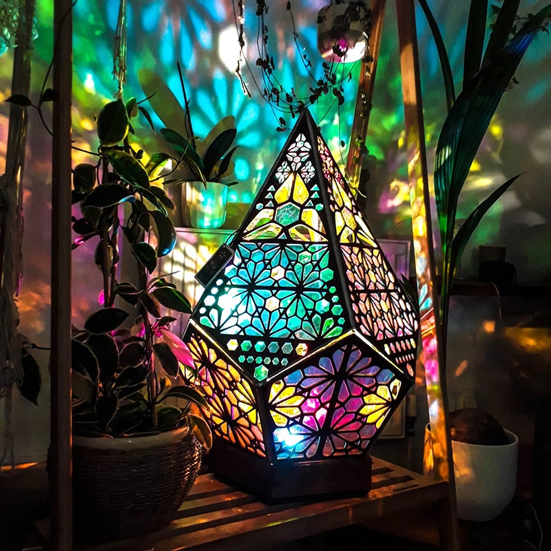 skorter | Bohemian Polar Star Floor Lamp, LED Colorful Star Projector