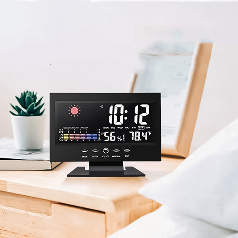 Skorter | LED Alarm Clock with Temperature and Humidity Monitoring