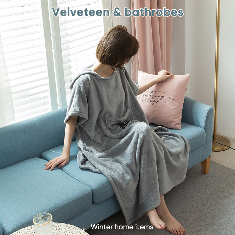 skorter | Girl soft cotton fleece robe