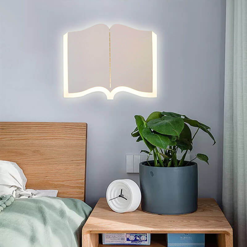 Skorter | Minimalist 1-light LED wall lamp in iron in book shape