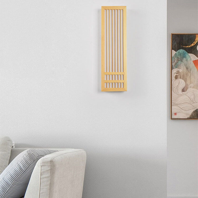 Skorter | ShizuLight | Japanese Wooden LED Wall Lamp – Minimalist Zen-Inspired Lighting
