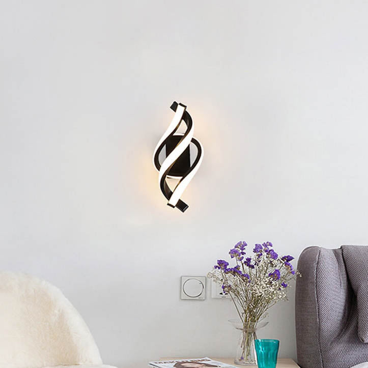 Skorter | Modern minimalist Spiral LED wall lamp with 1 light