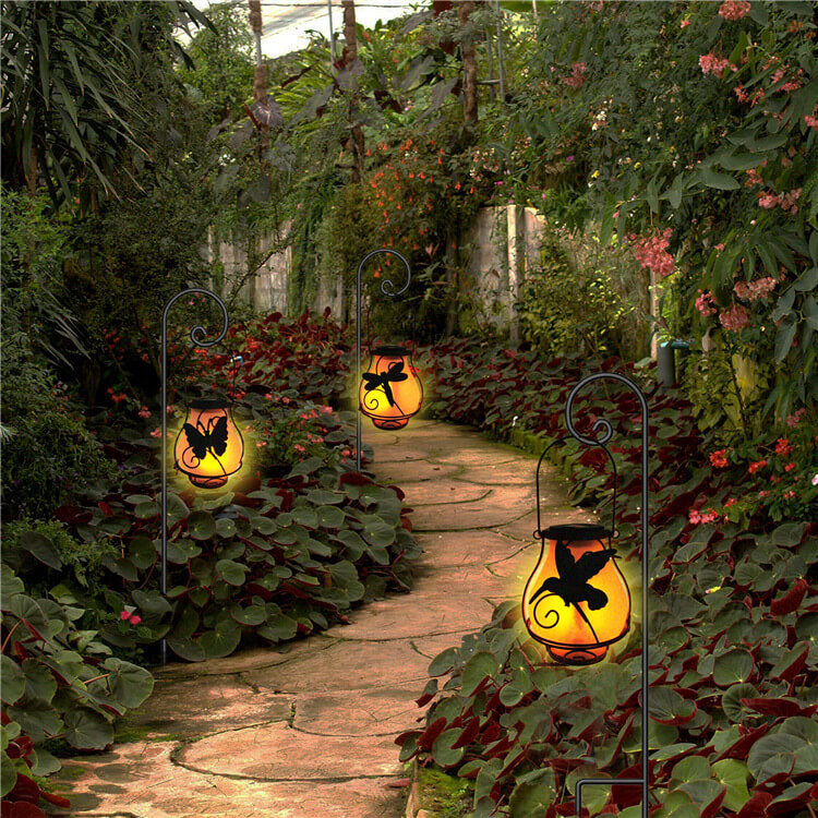 Skorter | Solar Retro Lantern LED Decorative Outdoor Lighting Waterproof Garden Hanging Light
