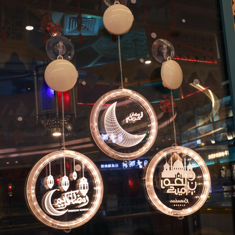 Skorter | Eid Ramadan Moon Castle LED Decorative Window Light