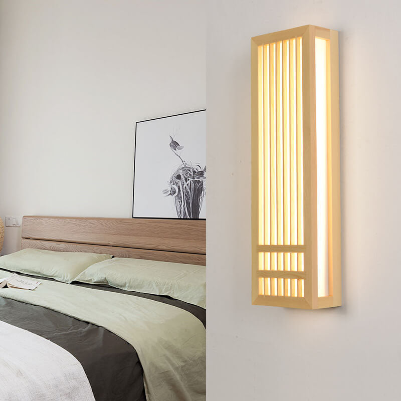 Skorter | ShizuLight | Japanese Wooden LED Wall Lamp – Minimalist Zen-Inspired Lighting