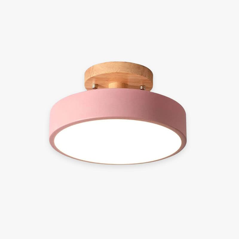 Skorter | Modern Wood LED Ceiling Light with Dimmable Function