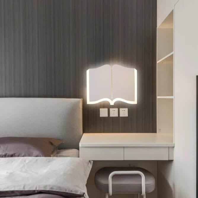 Skorter | Minimalist 1-light LED wall lamp in iron in book shape