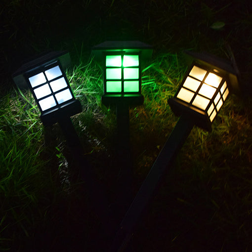 Skorter | Solar Square Lantern LED Outdoor Waterproof Garden Ground Plug Light